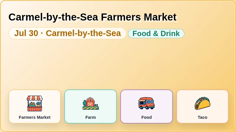 Carmel-by-the-Sea Farmers Market