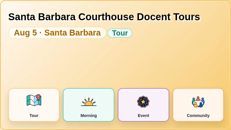 Santa Barbara Courthouse Docent Tours