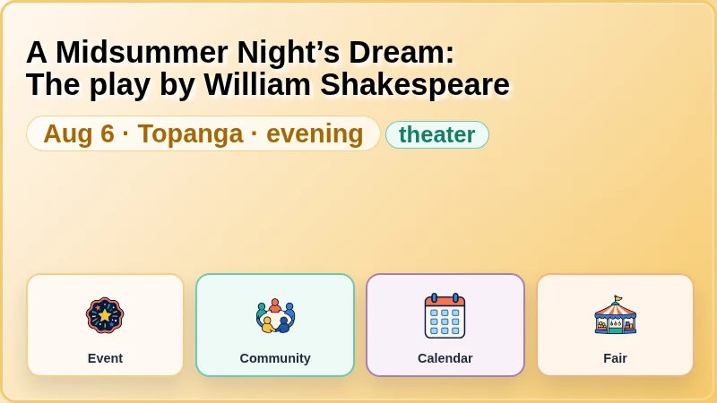 A Midsummer Night’s Dream: The play by William Shakespeare