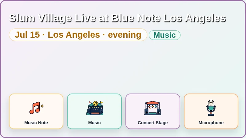 Slum Village Live at Blue Note Los Angeles