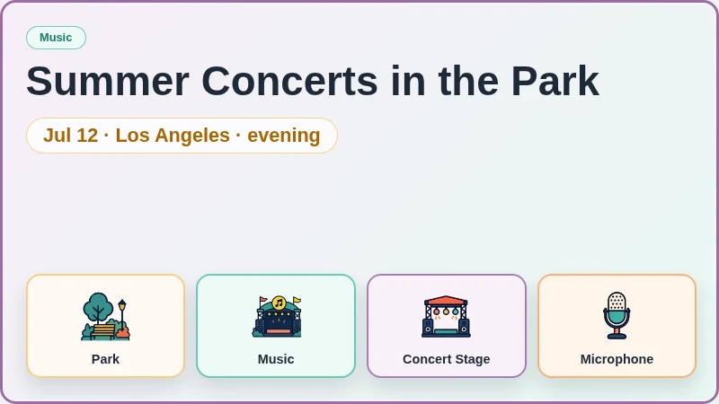Summer Concerts in the Park