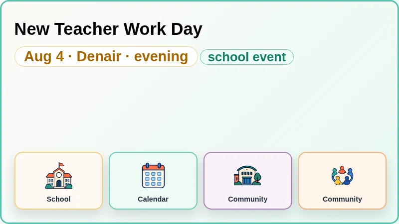 New Teacher Work Day