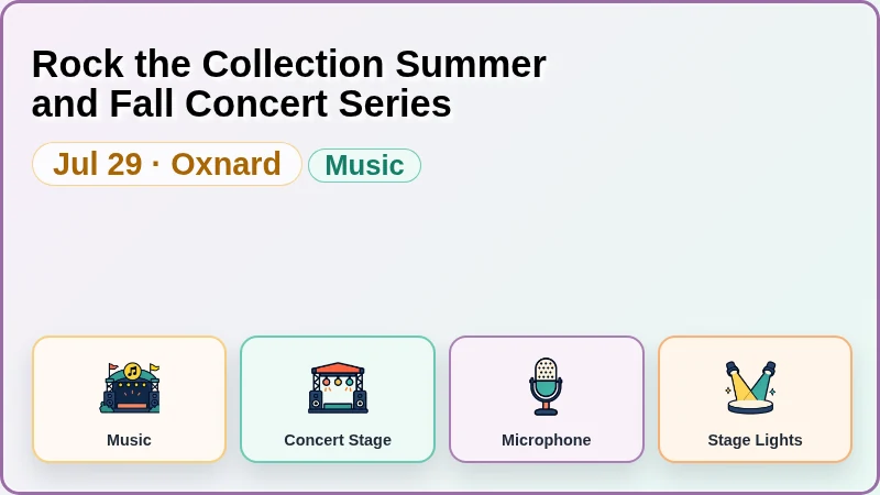 Rock the Collection Summer and Fall Concert Series