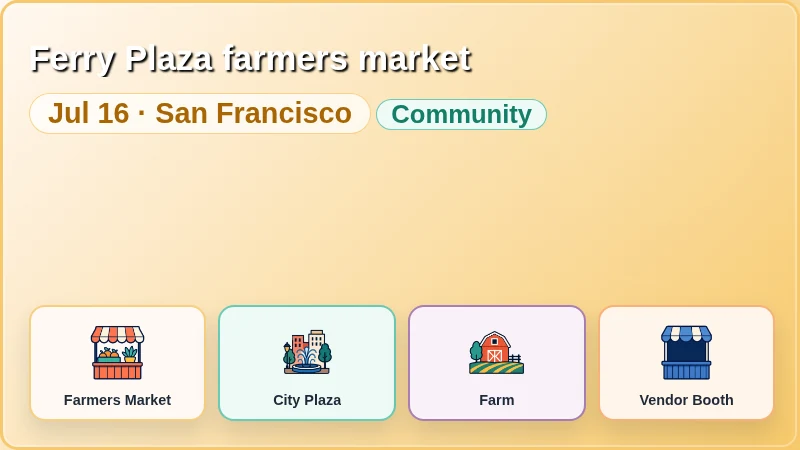 Ferry Plaza farmers market
