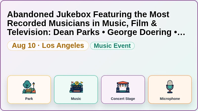 Abandoned Jukebox Featuring the Most Recorded Musicians in Music, Film & Television: Dean Parks • George Doering • Steve Lindsey • Jim Cox • Sean Hurley • Charlie Faragher • Bernie Dresel & Friends