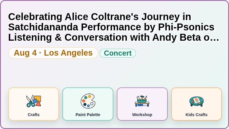 Celebrating Alice Coltrane's Journey in Satchidananda Performance by Phi-Psonics Listening & Conversation with Andy Beta of Cosmic Music: The Life, Art, and Transcendence of Alice Coltrane