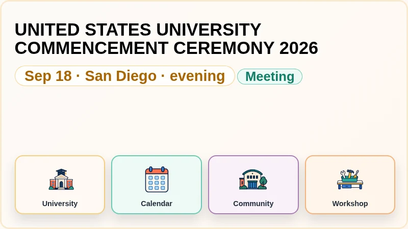 UNITED STATES UNIVERSITY COMMENCEMENT CEREMONY 2026