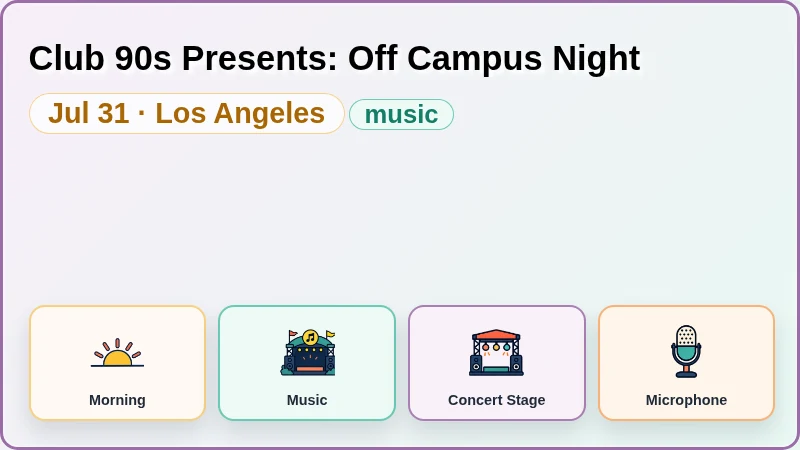 Club 90s Presents: Off Campus Night