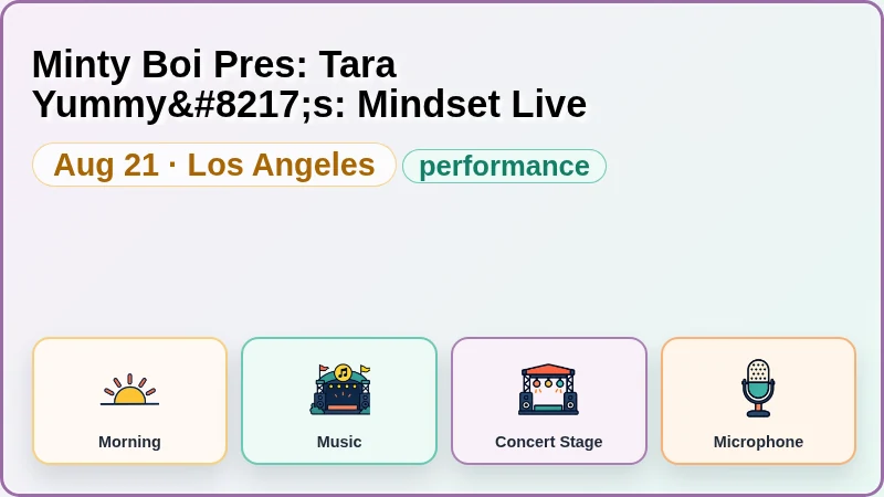 Minty Boi Pres: Tara Yummy’s: Mindset Live